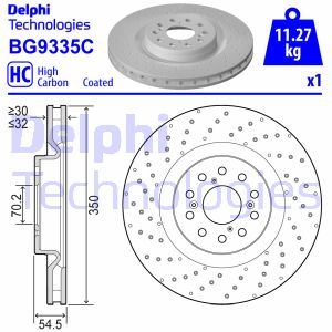 Bremsscheibe Vorderachse Delphi BG9335C Bremsscheibe Vorderachse Delphi BG9335C von Delphi