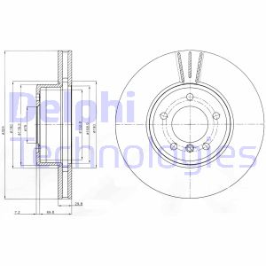 Bremsscheibe Vorderachse Delphi BG9871C Bremsscheibe Vorderachse Delphi BG9871C von Delphi