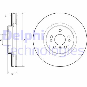 Bremsscheibe Vorderachse Delphi BG9968 Bremsscheibe Vorderachse Delphi BG9968 von Delphi