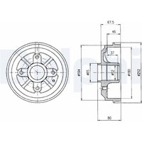 Bremstrommel DELPHI BF324 von Delphi