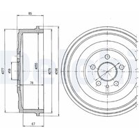 Bremstrommel DELPHI BF325 von Delphi