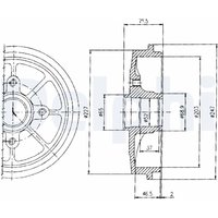 Bremstrommel DELPHI BF392 von Delphi