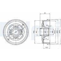 Bremstrommel DELPHI BF426 von Delphi