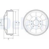 Bremstrommel DELPHI BF562 von Delphi