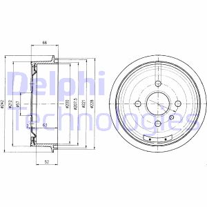 Bremstrommel Hinterachse Delphi BF102 Bremstrommel Hinterachse Delphi BF102 von Delphi