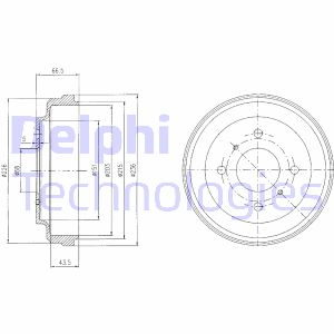Bremstrommel Hinterachse Delphi BF481 Bremstrommel Hinterachse Delphi BF481 von Delphi
