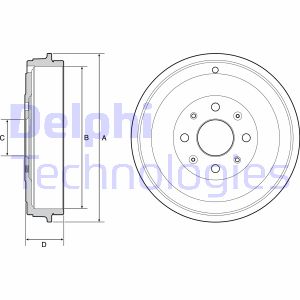 Bremstrommel Hinterachse Delphi BF503 Bremstrommel Hinterachse Delphi BF503 von Delphi