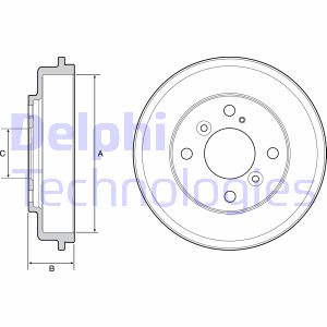 Bremstrommel Hinterachse Delphi BF525 Bremstrommel Hinterachse Delphi BF525 von Delphi