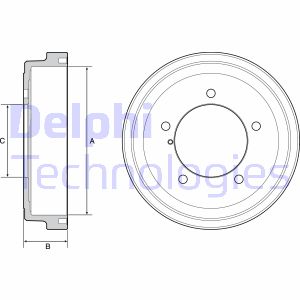 Bremstrommel Hinterachse Delphi BF531 Bremstrommel Hinterachse Delphi BF531 von Delphi