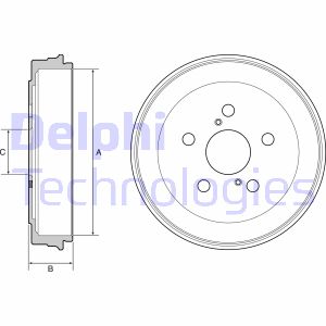 Bremstrommel Hinterachse Delphi BF536 Bremstrommel Hinterachse Delphi BF536 von Delphi