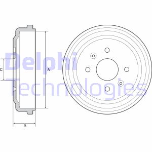 Bremstrommel Hinterachse Delphi BF548 Bremstrommel Hinterachse Delphi BF548 von Delphi