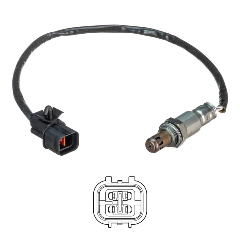 DELPHI ES21137-12B1 Lambdasonde nach Katalysator Oxygen O2 Sensor Fingersonde, Beheizt 235, 270mm von Delphi