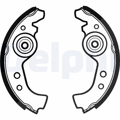 Delphi Bremsbackensatz [Hersteller-Nr. LS1290] für Abarth, Autobianchi, Fiat, Fso, Innocenti, Lancia, Seat, Yugo, Zastava von Delphi