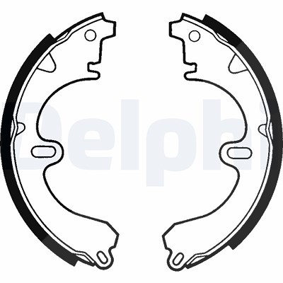 Delphi Bremsbackensatz [Hersteller-Nr. LS1356] für Toyota von Delphi