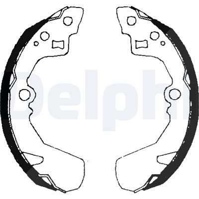 Delphi Bremsbackensatz [Hersteller-Nr. LS1685] für Daihatsu, Rover, Subaru, Suzuki von Delphi