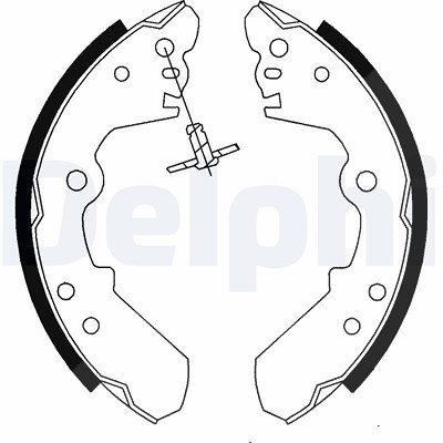 Delphi Bremsbackensatz [Hersteller-Nr. LS1687] für Opel von Delphi