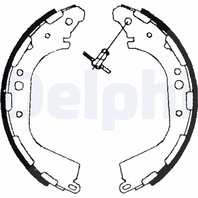 Delphi Bremsbackensatz [Hersteller-Nr. LS1709] für Infiniti, Nissan von Delphi