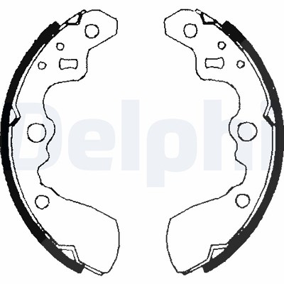 Delphi Bremsbackensatz [Hersteller-Nr. LS1710] für Suzuki von Delphi