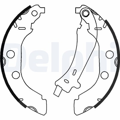 Delphi Bremsbackensatz [Hersteller-Nr. LS1723] für Peugeot von Delphi