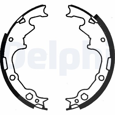 Delphi Bremsbackensatz [Hersteller-Nr. LS1780] für Chrysler, Dodge, Jeep von Delphi
