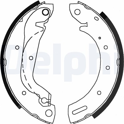 Delphi Bremsbackensatz [Hersteller-Nr. LS1827] für Ford, Ldv, Nissan von Delphi