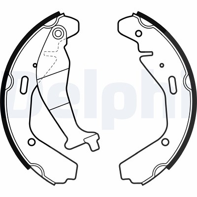 Delphi Bremsbackensatz [Hersteller-Nr. LS1990] für Opel, Subaru, Suzuki, Vauxhall von Delphi