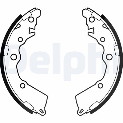 Delphi Bremsbackensatz [Hersteller-Nr. LS2068] für Hyundai, Kia von Delphi
