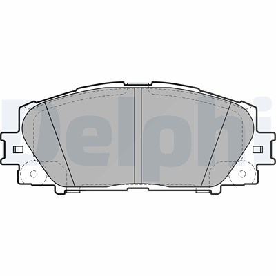 Delphi Bremsbelagsatz, Scheibenbremse [Hersteller-Nr. LP2135] für Lexus, Toyota von Delphi