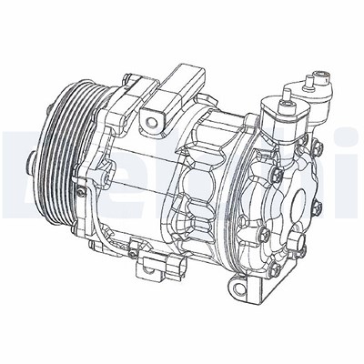 Delphi Kompressor, Klimaanlage [Hersteller-Nr. CS20351] für Ford von Delphi