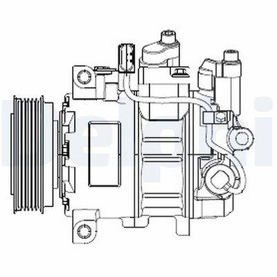 Delphi Kompressor, Klimaanlage [Hersteller-Nr. CS20474] für Audi von Delphi