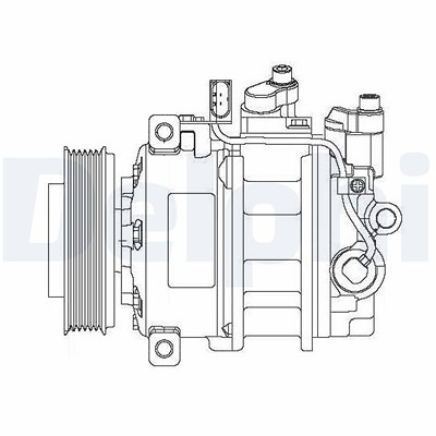 Delphi Kompressor, Klimaanlage [Hersteller-Nr. CS20475] für Audi, VW von Delphi