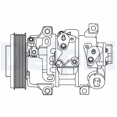 Delphi Kompressor, Klimaanlage [Hersteller-Nr. CS20478] für Toyota von Delphi