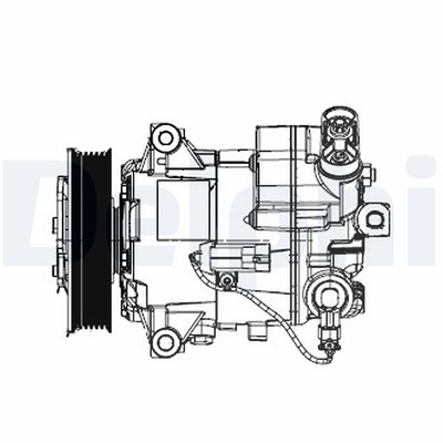 Delphi Kompressor, Klimaanlage [Hersteller-Nr. TSP0155948] für Opel von Delphi