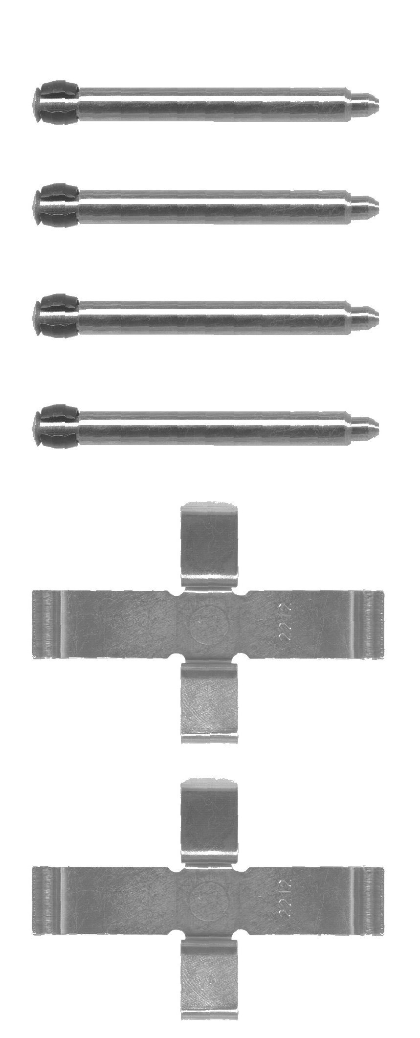 Delphi LX0070 Zubehörsatz, Bremsbelag - (4-teilig) von Delphi