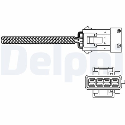 Delphi Lambdasonde [Hersteller-Nr. ES10797-12B1] für Citroën, Fiat, Lancia, Peugeot, Renault von Delphi