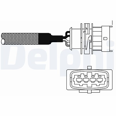 Delphi Lambdasonde [Hersteller-Nr. ES10982-12B1] für Opel, Vauxhall von Delphi