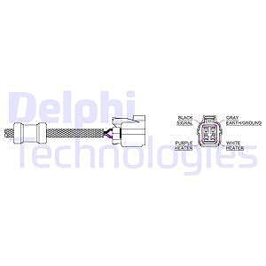 Delphi Lambdasonde [Hersteller-Nr. ES20128-12B1] für Honda von Delphi