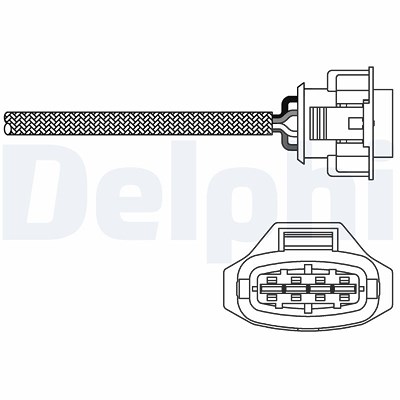 Delphi Lambdasonde [Hersteller-Nr. ES10790-12B1] für Opel, Vauxhall von Delphi