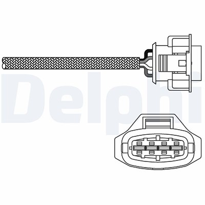 Delphi Lambdasonde [Hersteller-Nr. ES10790-12B1] für Opel von Delphi