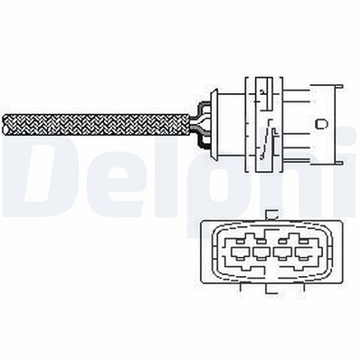 Delphi Lambdasonde [Hersteller-Nr. ES10789-12B1] für Opel von Delphi