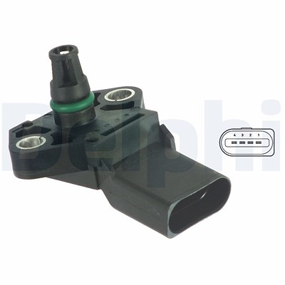 Delphi Luftdrucksensor, Höhenanpassung [Hersteller-Nr. PS10118] für Audi, Ford, Seat, Skoda, VW von Delphi