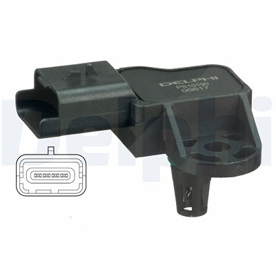 Delphi Luftdrucksensor, Höhenanpassung [Hersteller-Nr. PS10190] für Citroën, Mini, Peugeot von Delphi