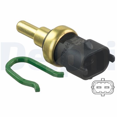 Delphi Sensor, Kühlmitteltemperatur [Hersteller-Nr. TS10409] für Alfa Romeo, Chevrolet, Chrysler, Citroën, Fiat, Jeep, Lancia, Opel, Peugeot, Vauxhall von Delphi