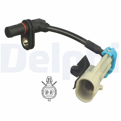 Delphi Sensor, Raddrehzahl [Hersteller-Nr. SS20317] für Chevrolet, Opel von Delphi