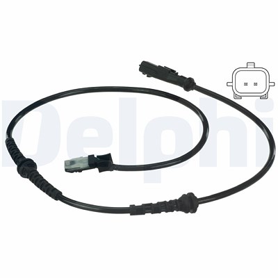 Delphi Sensor, Raddrehzahl [Hersteller-Nr. SS20366] für Renault von Delphi