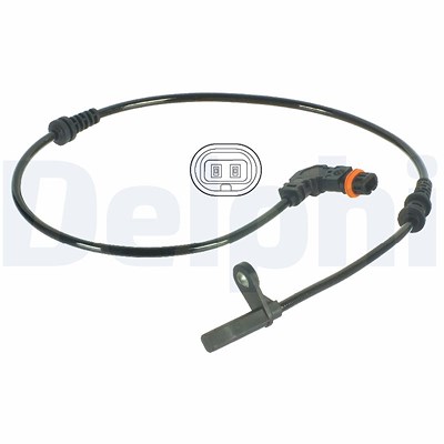 Delphi Sensor, Raddrehzahl [Hersteller-Nr. SS20124] für Mercedes-Benz von Delphi