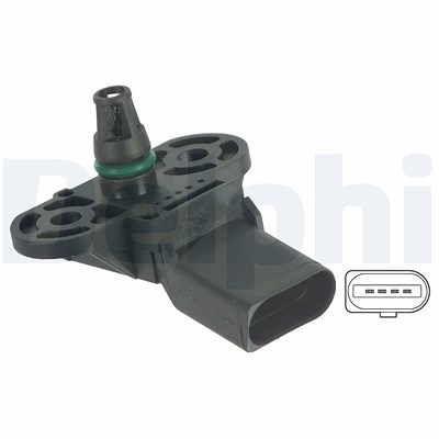 Delphi Sensor, Saugrohrdruck [Hersteller-Nr. PS10123] für Audi, Seat, Skoda, VW von Delphi
