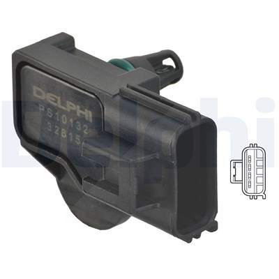 Delphi Sensor, Saugrohrdruck [Hersteller-Nr. PS10132] für Ford, Volvo von Delphi