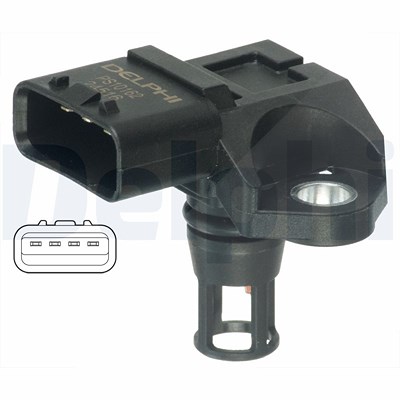 Delphi Sensor, Saugrohrdruck [Hersteller-Nr. PS10162] für Citroën, Daihatsu, Lexus, Peugeot, Subaru, Toyota von Delphi