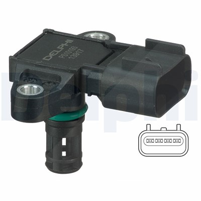 Delphi Sensor, Saugrohrdruck [Hersteller-Nr. PS10193] für Ford von Delphi